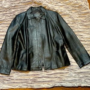 Junction West black leather jacket